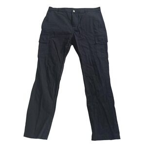 The Hundreds Pants Mens 34x32 Black Cargo Pockets Straight Leg Casual Workwear